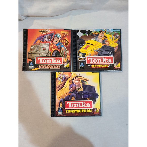 TONKA Trucks Dig'n Rigs PC Game 1999 Steering Wheel Keyboard Control w 3 CDs - Picture 8 of 10